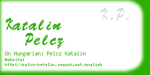 katalin pelcz business card